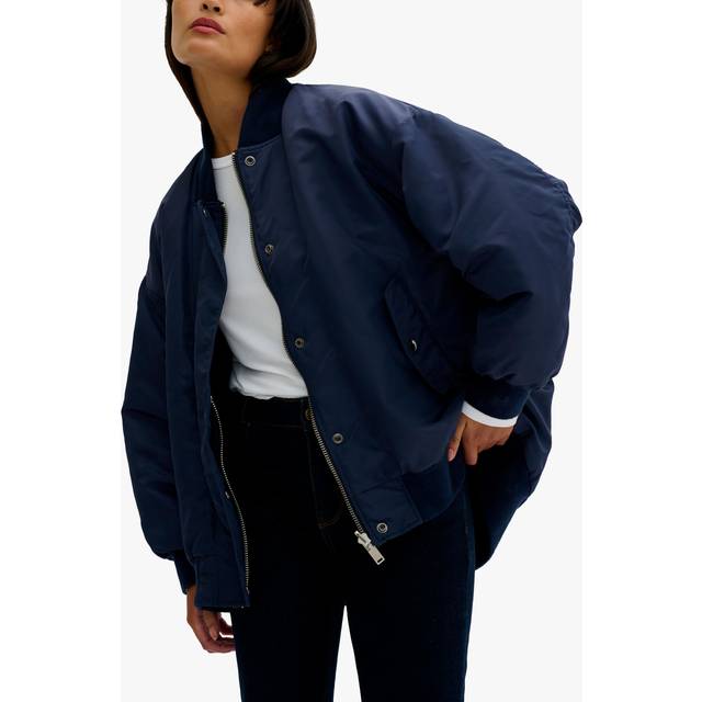 Dark Sapphire Blue Bomber Jacket