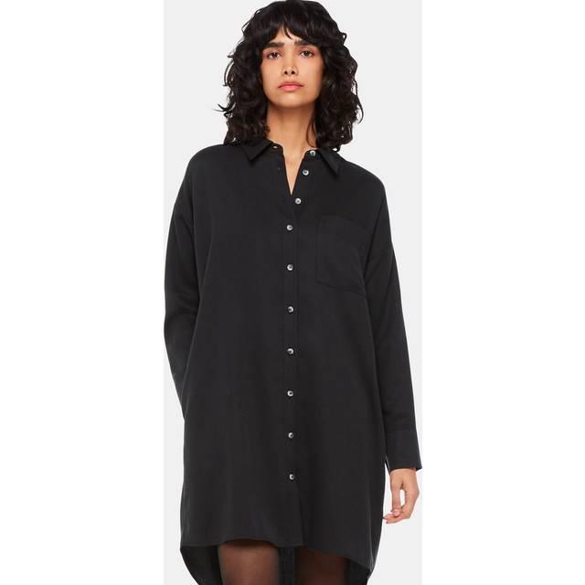 Black Helena Relaxed Shirt Dress (8)