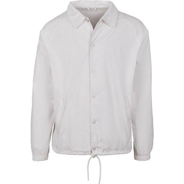 (XS, White) Build Your Brand Mens Coach Jacket