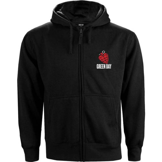 (M, Black) Green Day Womens/Ladies American Idiot Back Print Full Zip Hoodie