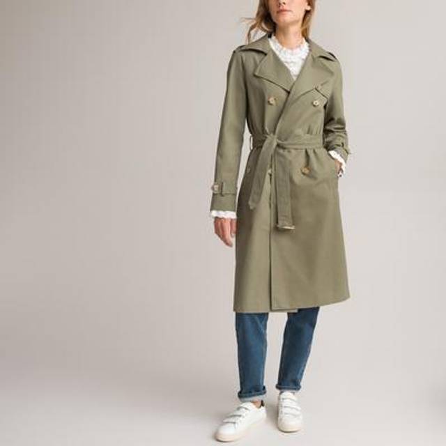 Signatures Ferdinand Cotton Trench Coat - Khaki Green - 6
