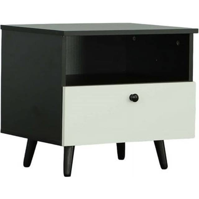 Progressive Furniture Black & White Dreamy Nightstand