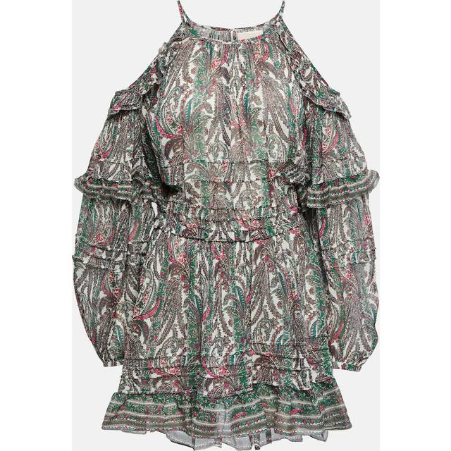 Isabel Marant Gabinia printed cotton and silk minidress - multicoloured (UK 16)