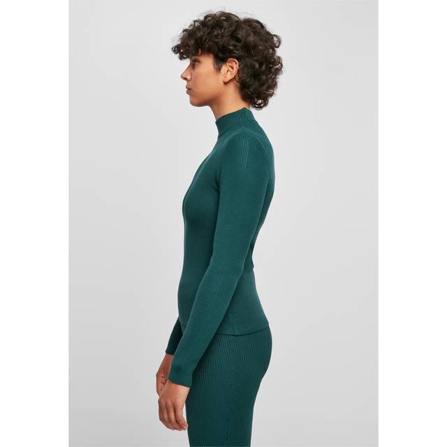 Women's ribbed knit turtleneck sweater Urban Classics - Bleu