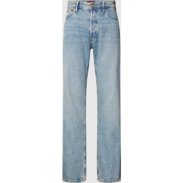 Jack & Jones – Chris – Ljusblå, styva och raka jeans i vintagestil