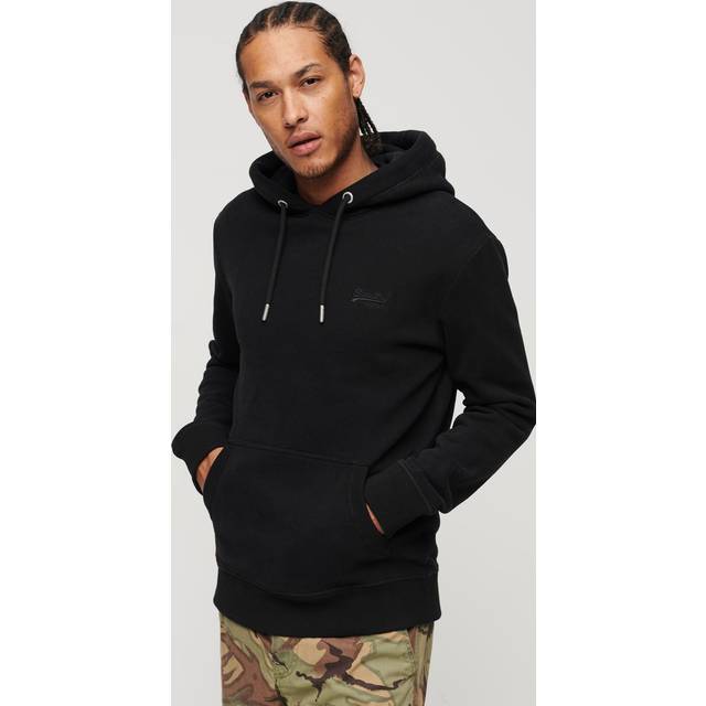 Logo hoodie Superdry Essential - Noir