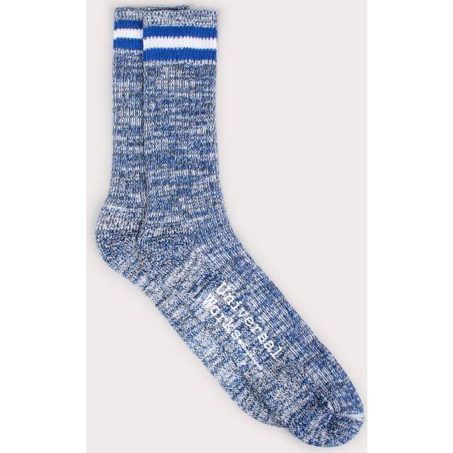 Universal Works Mens Everyday Stripe Socks - Colour: Navy - Size: One