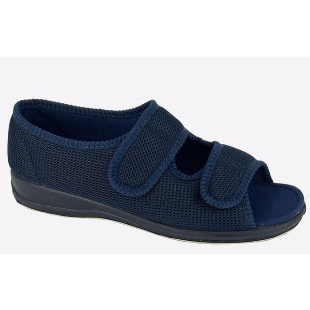 Sleepers Betty Slippers Womens Extra Wide | Slippers  | Navy Blue  | UK Size 5