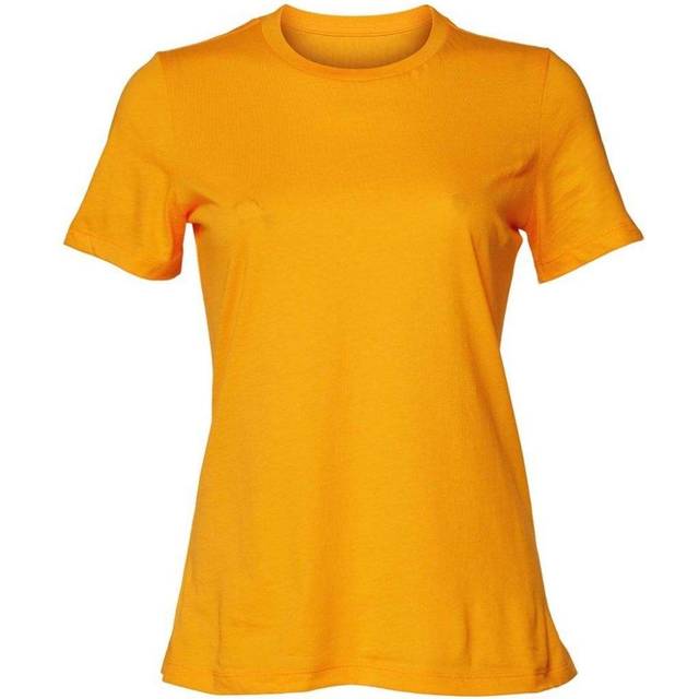 (L, Gold) Bella + Canvas Womens/Ladies Relaxed Jersey T-Shirt