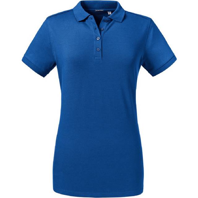 (2XL, Bright Royal) Russell Womens/Ladies Tailored Stretch Polo