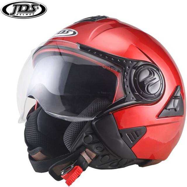(M, Color 4) JDS Motorcycle Helmet Double Lens Motocross Racing Helmet Open Face Casco
