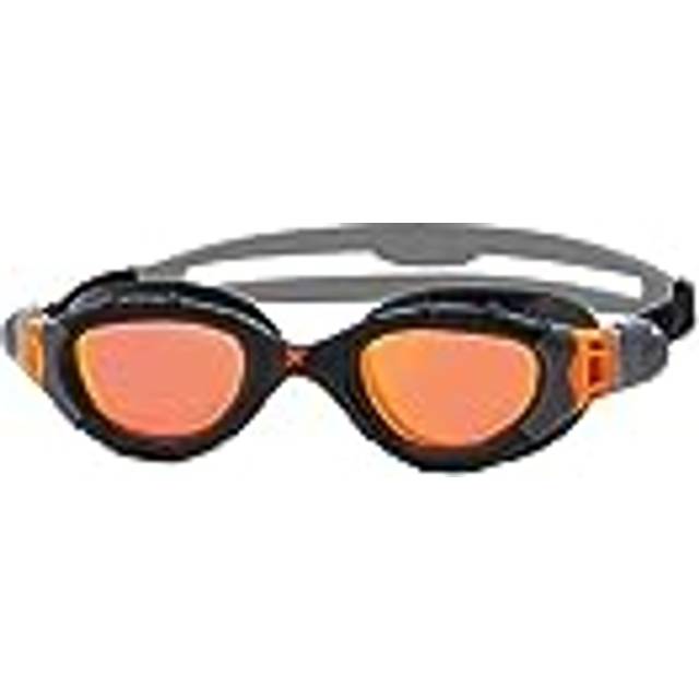 Goggles Zoggs Predator Flex Titanium Black Orange, Size Regular