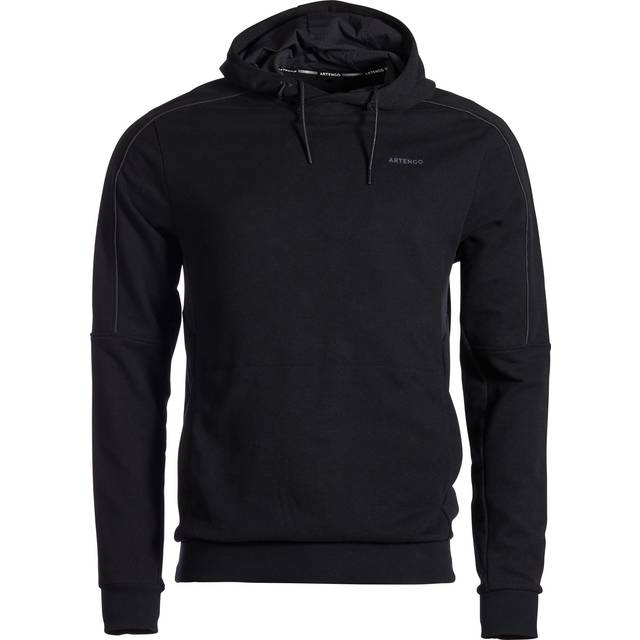Men's Tennis Hoodie Soft - Black - Ultra Black