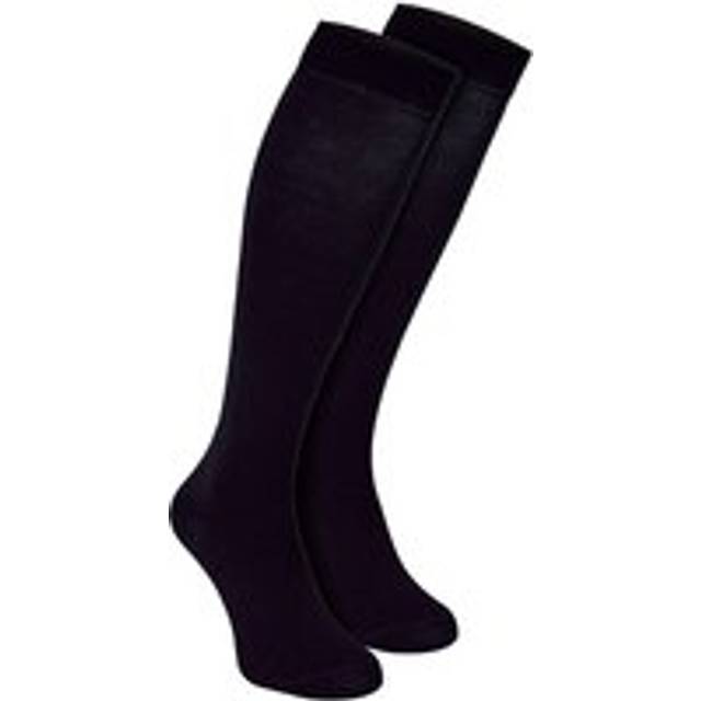 Sock Snob Mens Knee High Bamboo Socks - Black - UK 6-11