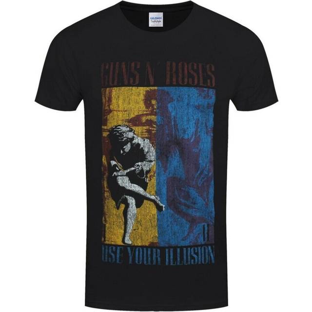 (M, Black) Guns N Roses Unisex Adult Use Your Illusion T-Shirt