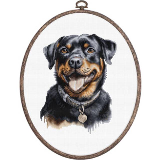 Luca-S Broderikit Billede Rottweiler
