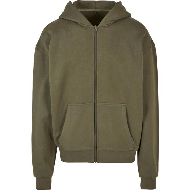 (2XL, Olive) Build Your Brand Mens Ultra Heavyweight Hoodie