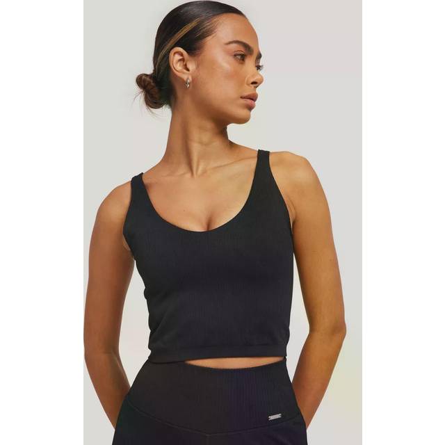 Aim'n - Sporttopp Ribbed Seamless Bralette - Svart