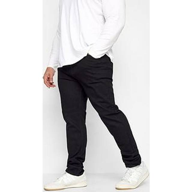 Inside Leg Size 32", Waist Size 36 Mens Badrhino Big & Tall Black Stretch Jean Big & Tall - 32" 36