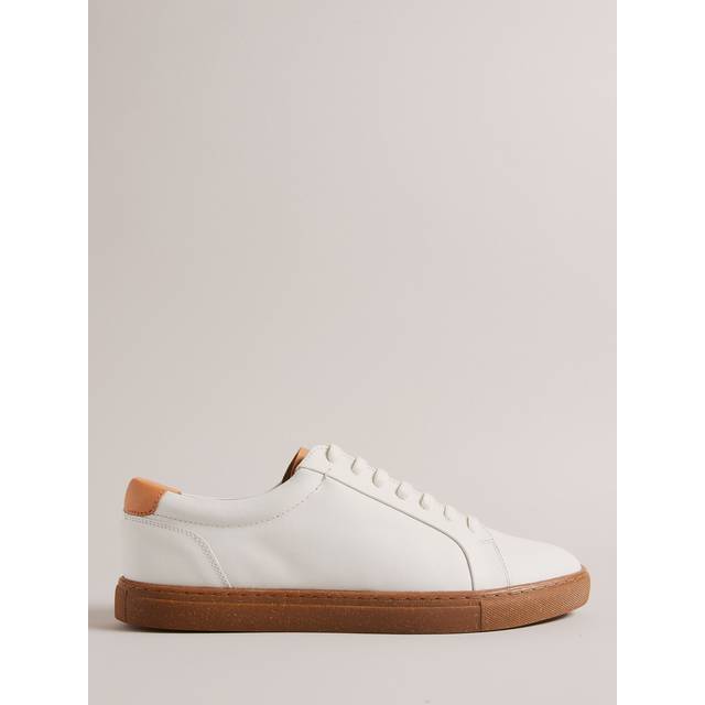 Ted Baker Mens Udamou Trainers - White Leather - Size UK 7