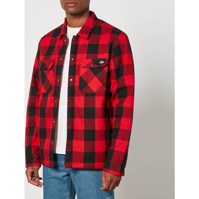 Dickies Sacramento Checked Cotton-Flannel Overshirt - S - Red