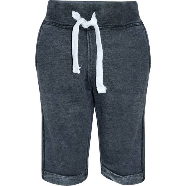 (9-10 Years, Black) Boys Shorts Kids Fleece Chino Shorts Knee Length Half Pant New Age 9-16 Years