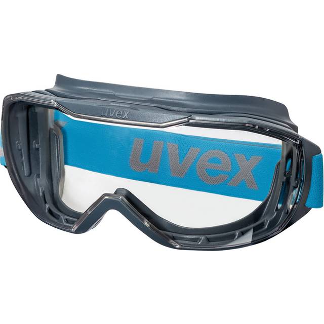 Uvex Megasonic - Skyddsglasögon för arbete och laboratorium - Transparent/Anthracite-Blue