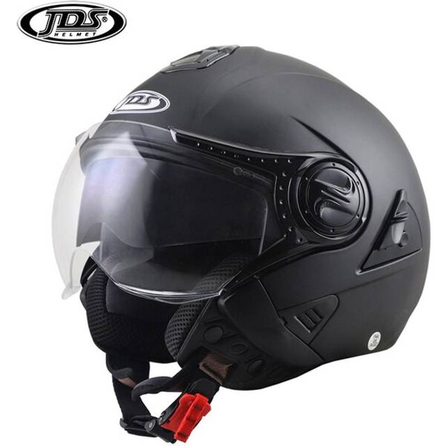 (M, Color 3) JDS Motorcycle Helmet Double Lens Motocross Racing Helmet Open Face Casco