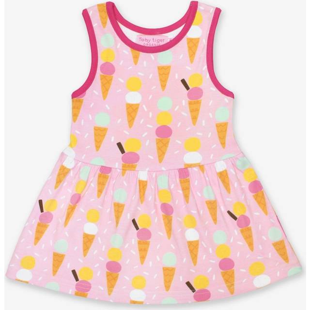 Organic Ice Cream Print Summer Dress - 2-3y / 98cm