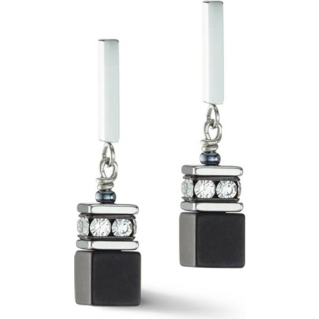 GeoCUBE® Iconic Precious Onyx Crystal-Black Earrings 4018/21-1318