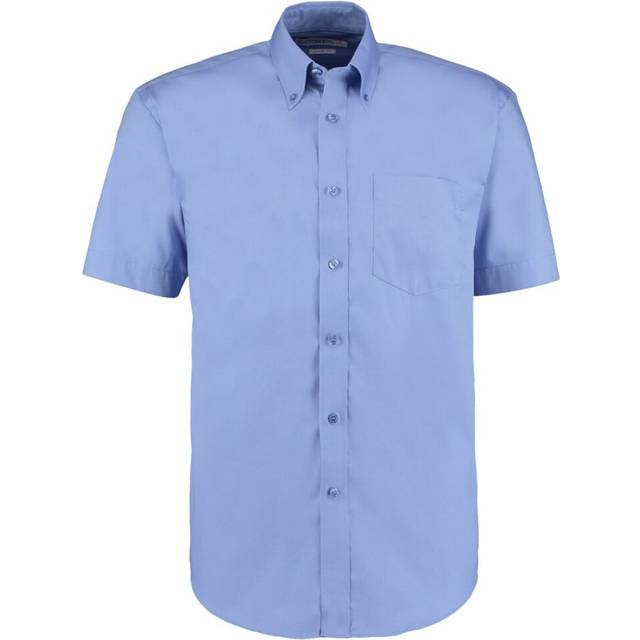 (16inch, Royal Blue) Kustom Kit Mens Short Sleeve Corporate Oxford Shirt