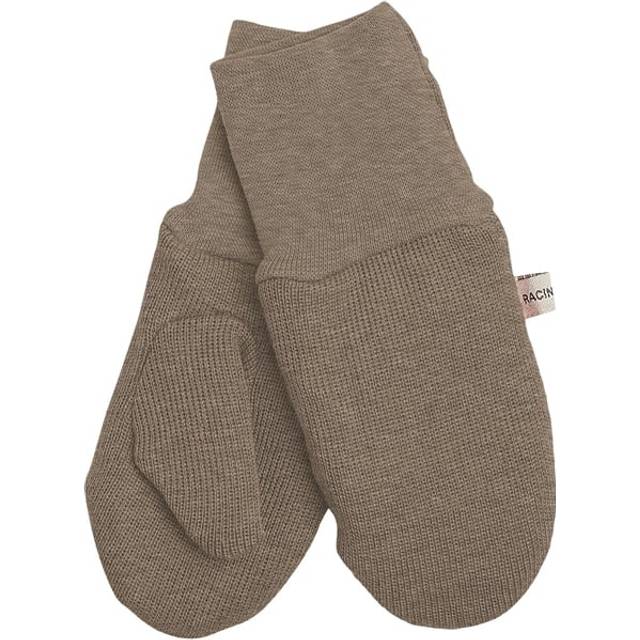 Racing Kids Vantar - Ull/Bomull - Light Taupe Melange - Racing Kids - 6-8 år (116-128) - Vantar