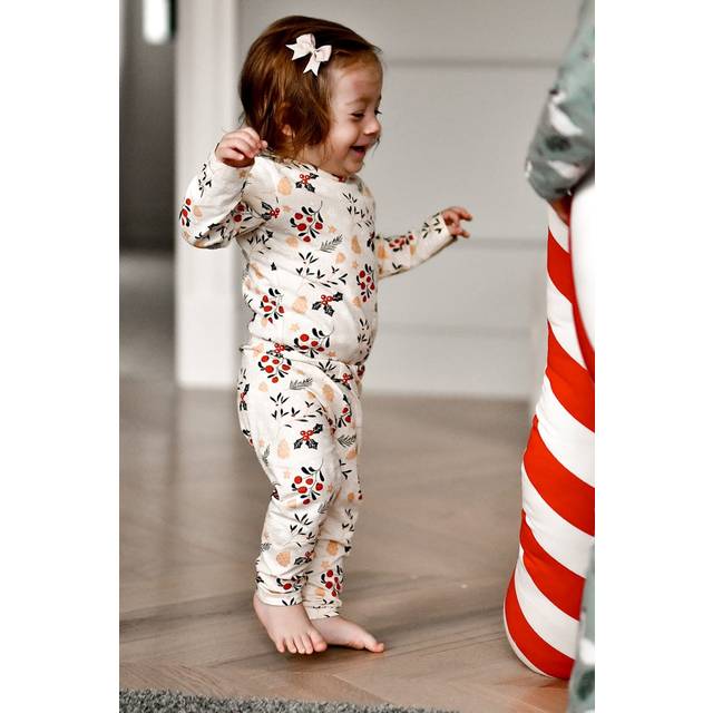 The New Siblings Leggings - TnsHoliday - Ecru m. Tryck - The New - 68 - Leggings