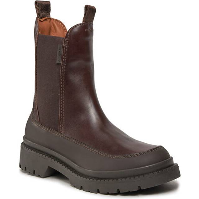 GANT FOOTWEAR Dam Prepnovo Chelsea stövlar, Mörkbrun, 37 EU