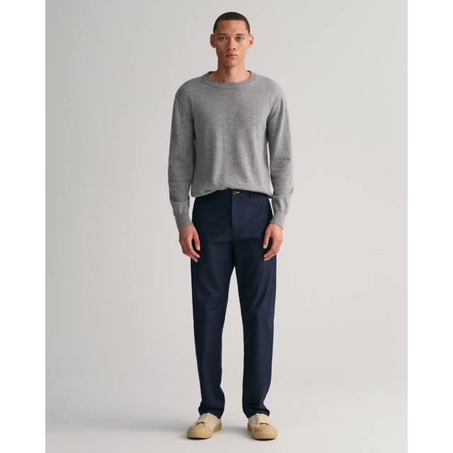 GANT Herr vanlig Tp Chinos klassiska byxor, marinblå, 42W x 34L