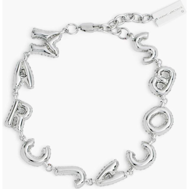 Marc Jacobs, Bracelets, female, Gray, ONE SIZE, Silver Balloon Bracelet - Metal