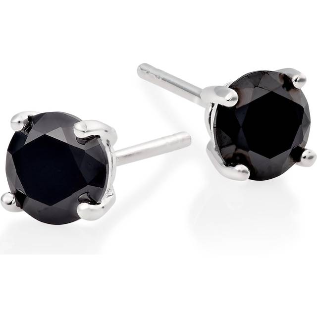 Black Cubic Zirconia Stud Earrings