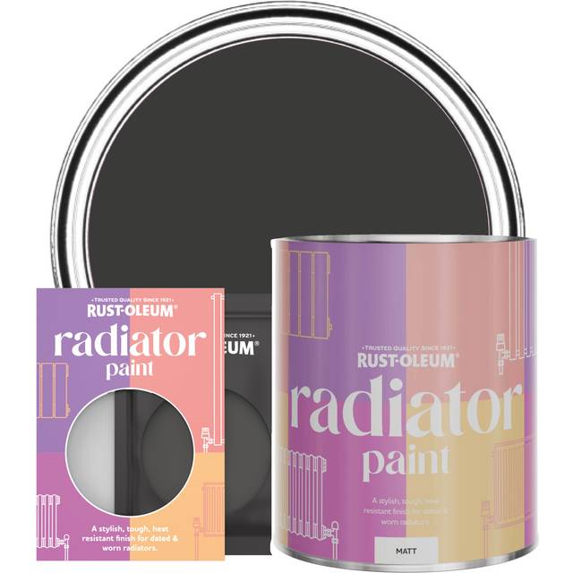 Rust-Oleum Radiator Paint, Matt Finish - Dark Magic - 750ml - Black