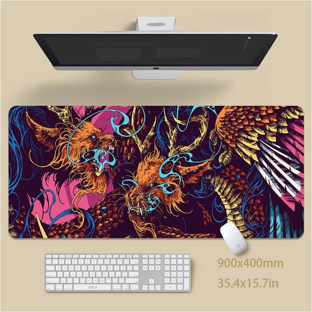 (a-Chinese dragon (2) 900x350x3mm) Dragon Table Mat Gamer Mousemats Mouse Pad Office Desk Pad Large Mouse Mat Big Mousepad Keyboard Mat Mousepads For
