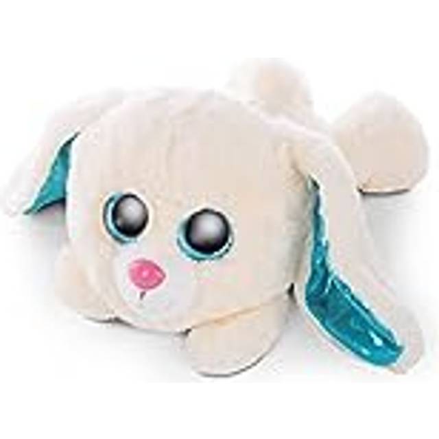 NICI Glubschis: Original – Glubschis Kaninen Wolli-Dot 25cm – Liggande Kanin med Stora, Glittrande Ögon – Fluffiga Mjukisleksaker för Goseälskare
