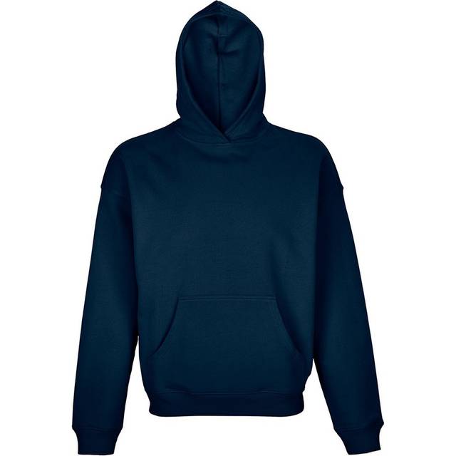 (S, French Navy) SOLS Unisex Adult Connor Organic Oversized Hoodie