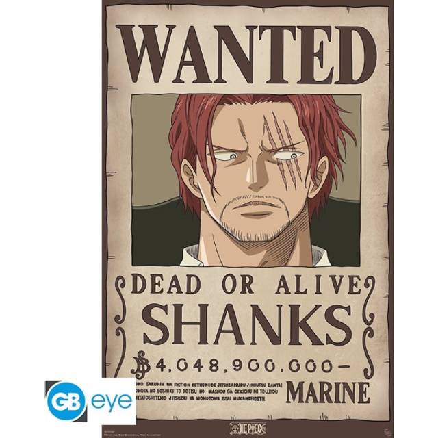 One Piece - Wanted Shanks Maxi - Poster - multicolored - Onesize