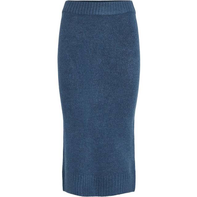 Vila - Kjol viMelia New HW Pencil Knit Skirt - Blå