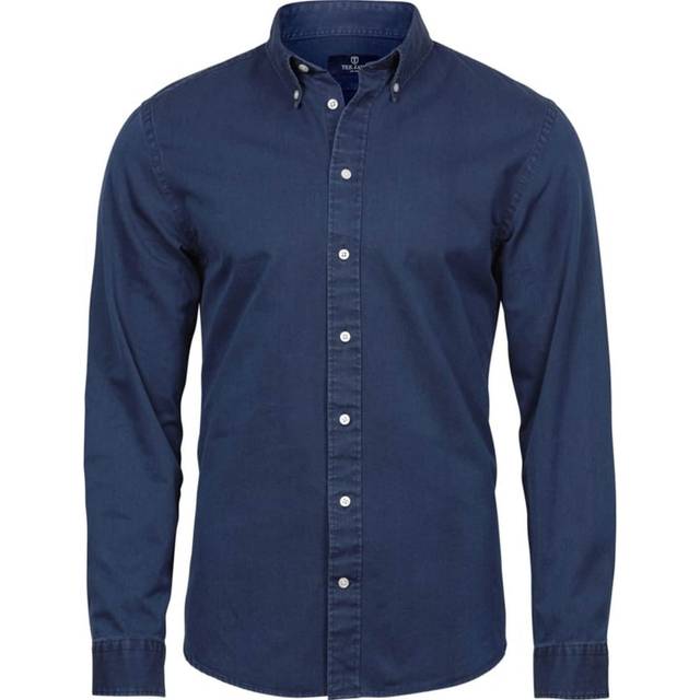 (XL, Indigo) Tee Jays Mens Twill Shirt