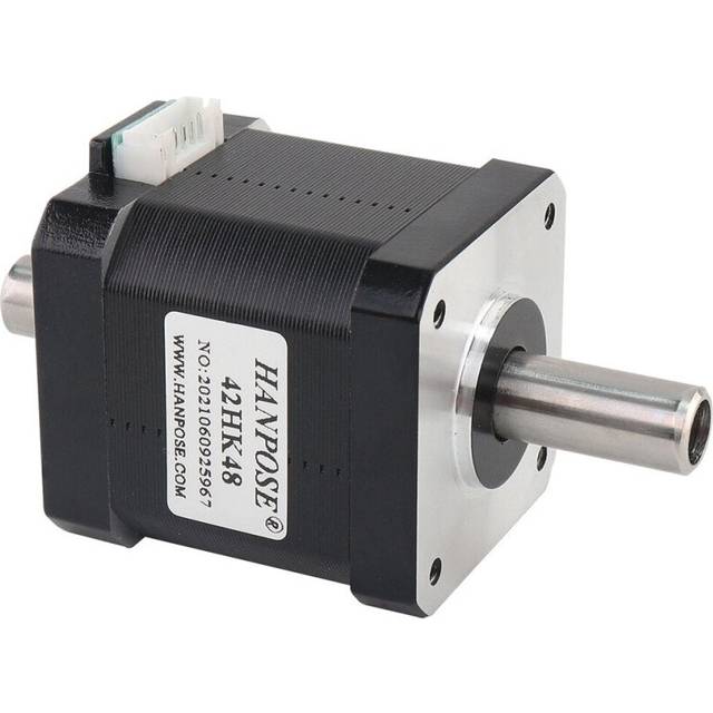 (40mm) Double Shaft 42 Motor 4-lead Hollow Biaxial Motor for CNC Router Engraving Milling Machine