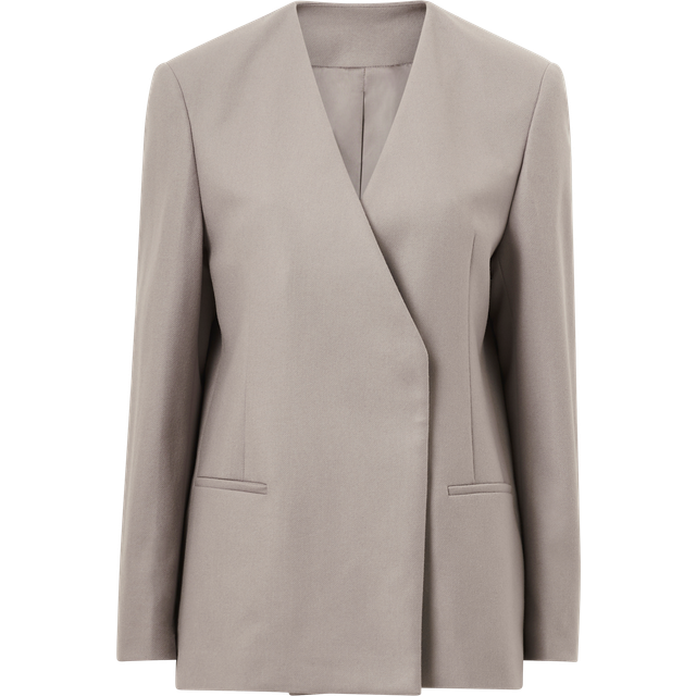 Calvin Klein - Kavaj Soft Wool Tailored Blazer - Grå