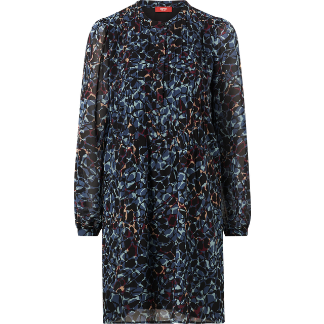 Esprit - Klänning Sus Chiffon Dress - Svart