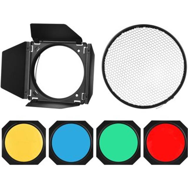 GODOX BD-04 BARNDOOR KIT MED RASTER & FILTER