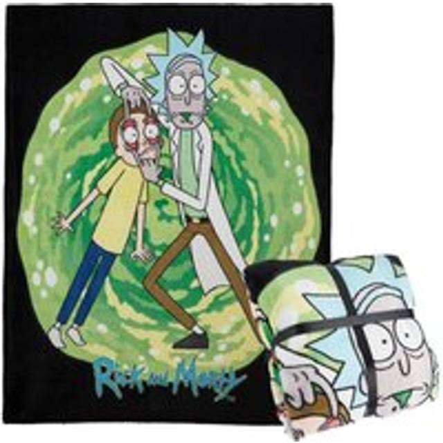 Rick & Morty Kids Cartoon Characters Fluffy Blanket Bedding Warm Lounging