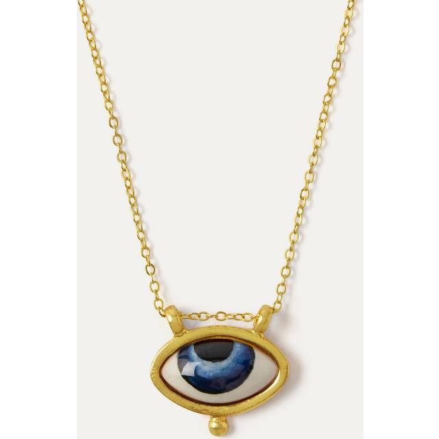 Adira Blue Porcelain Evil Eye Necklace